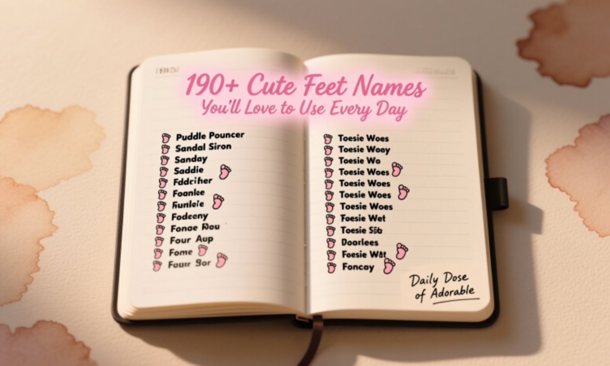 190+ Cute Feet Names You’ll Love to Use Every Day