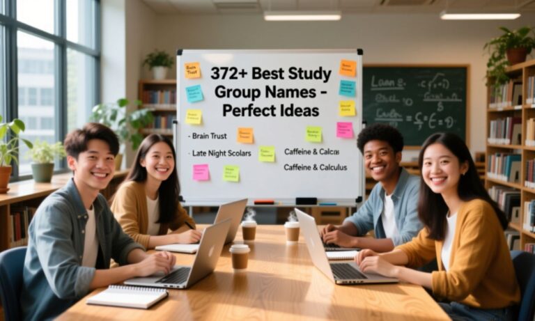 372+ Best Study Group Names Perfect Ideas
