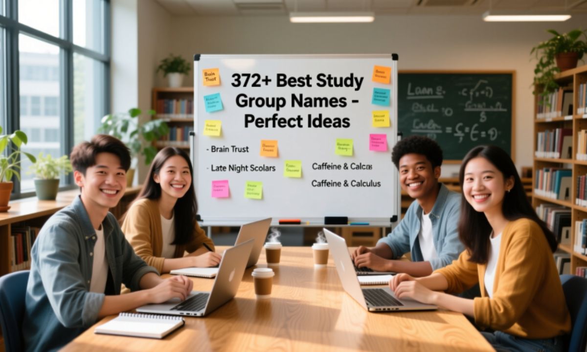 372+ Best Study Group Names Perfect Ideas