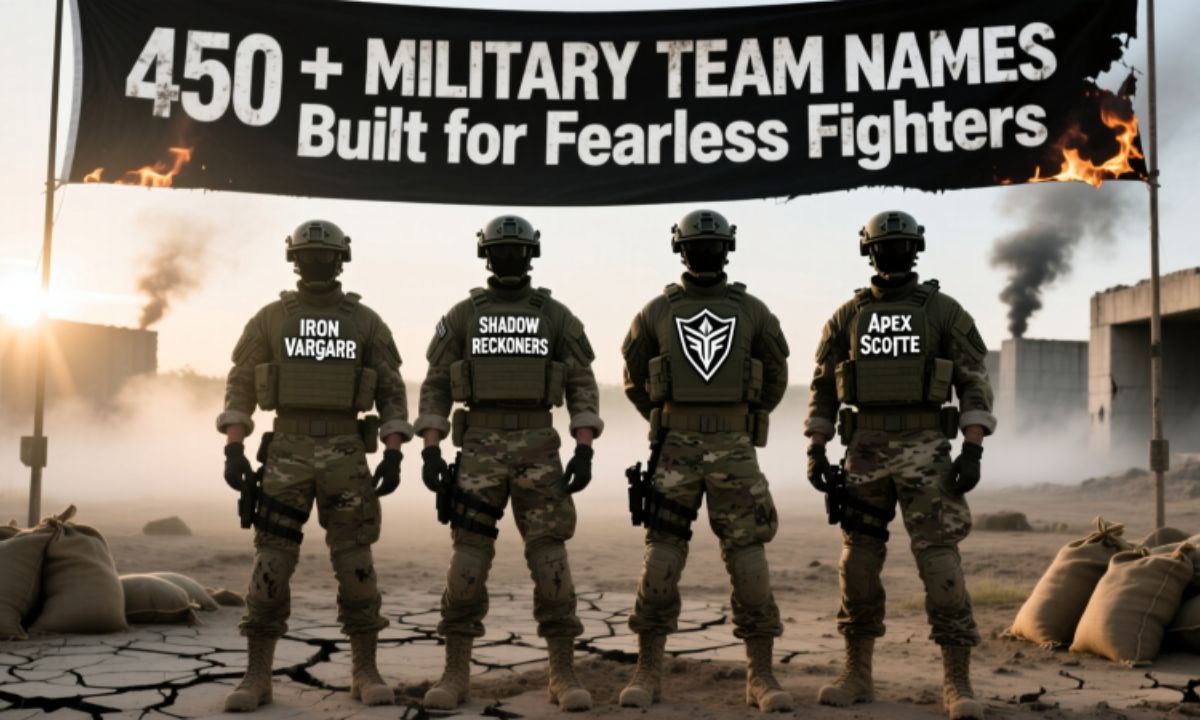 450+ Military Team Names Built for Fearless Fighters