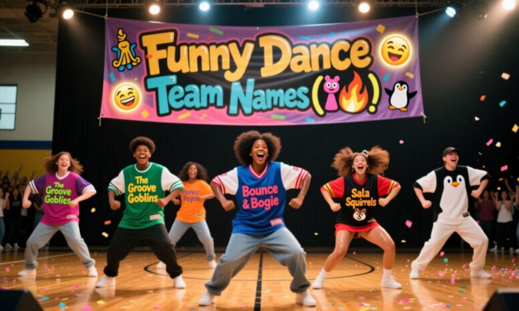 Funny Dance Team Names(with emojis)