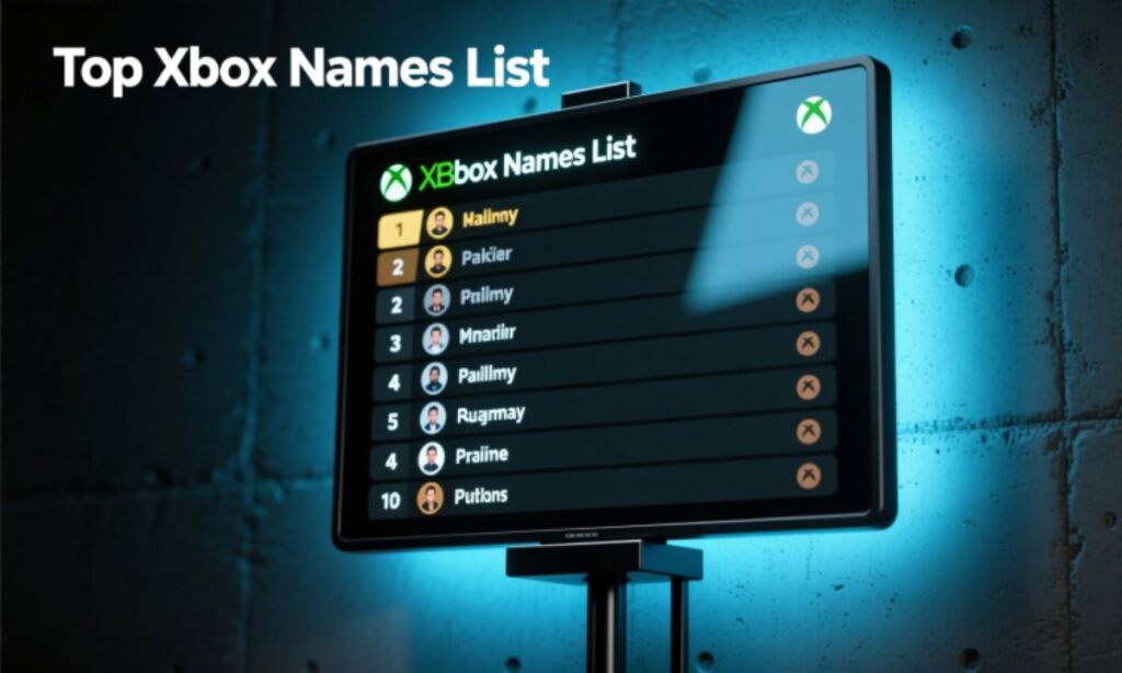 Top Xbox Names List