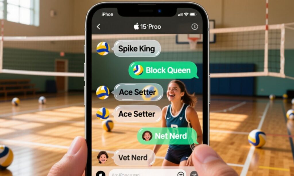 Volleyball Group Chat Names