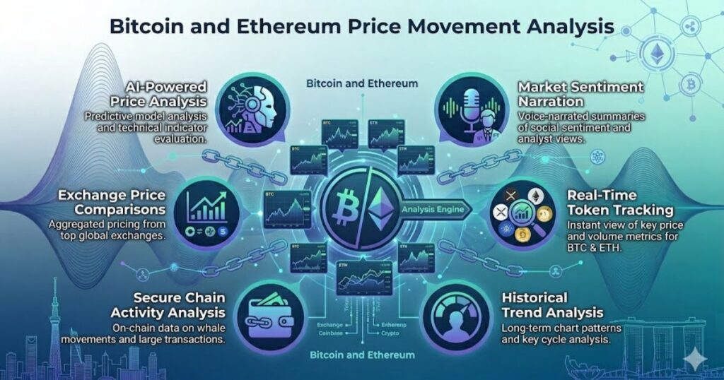Bitcoin and Ethereum Price Movement Analysis