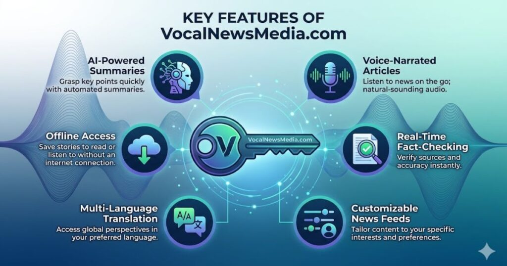 Key Features of VocalNewsMedia com